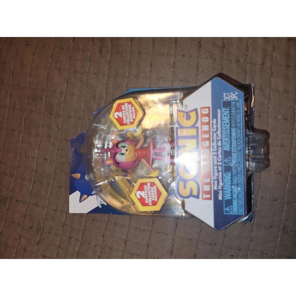 Sonic the Hedgehog Amy Rose Mini Figure & Collector Cards – NIB